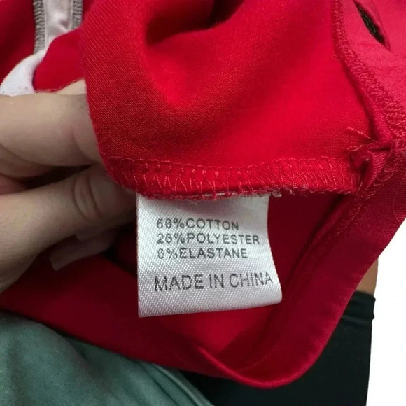 Vintage LF Cropped Red Black Track Suit Jacket OverSized Medium Mesh Detail - Picture 6 of 11